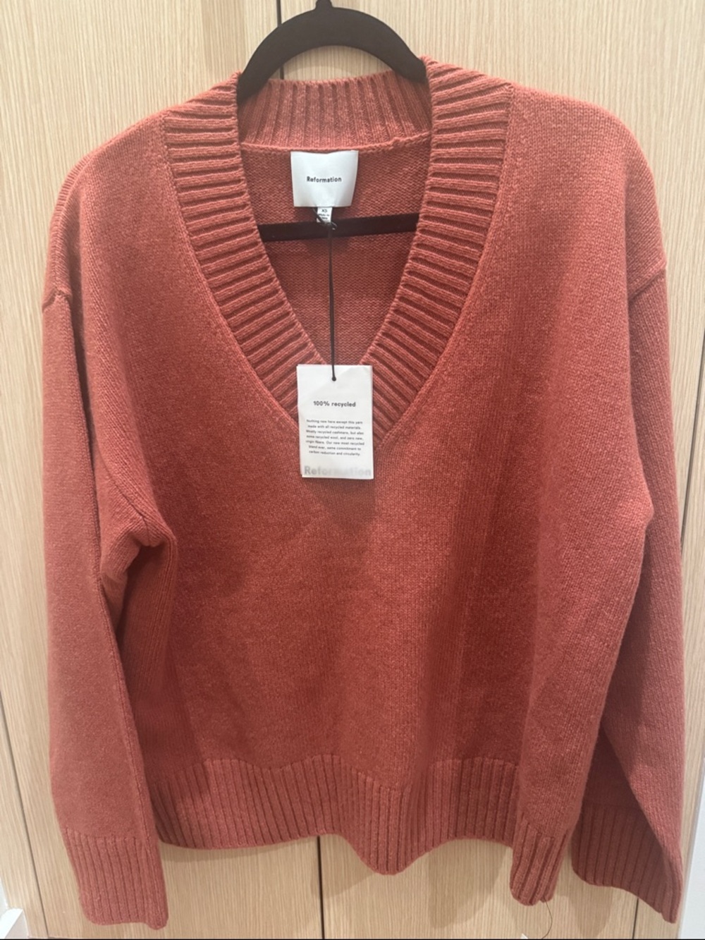 New with tags Reformation Jadey cashmere sweater size xs - Picture 9 of 9